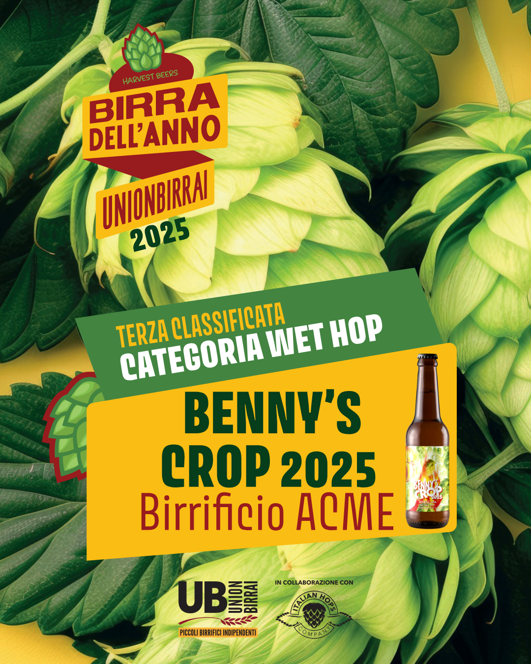BdA25 Birra dell'anno 2025 Wet Hop Benny's Crop